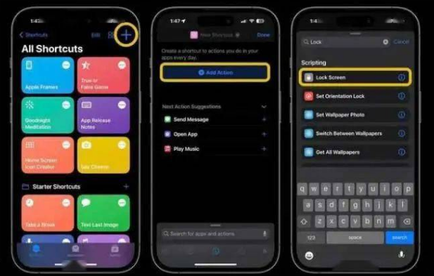 神农架苹果14锁屏维修店分享iPhone14升级iOS16.4后如何创建锁屏快捷方式 