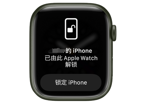 神农架苹果手机维修分享用 AppleWatch 解锁配备面容 ID 的 iPhone方法 