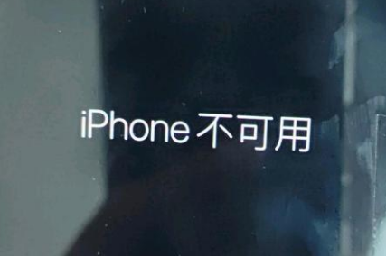 神农架苹果服务网点分享锁屏界面显示“iPhone 不可用”如何解决 